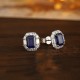 Ruif Jewelry Classic Design PT950 Platinum 2.59ct Lab Sapphire And 0.914ct Lab Diamond Earrings Gemstone Jewelry Ruif Jewelry Classic Design PT950 Platinum 2.59ct Lab Sapphire And 0.914ct Lab Diamond Earrings Gemstone Jewelry
