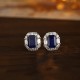 Ruif Jewelry Classic Design PT950 Platinum 2.59ct Lab Sapphire And 0.914ct Lab Diamond Earrings Gemstone Jewelry Ruif Jewelry Classic Design PT950 Platinum 2.59ct Lab Sapphire And 0.914ct Lab Diamond Earrings Gemstone Jewelry