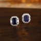 Ruif Jewelry Classic Design PT950 Platinum 2.59ct Lab Sapphire And 0.914ct Lab Diamond Earrings Gemstone Jewelry Ruif Jewelry Classic Design PT950 Platinum 2.59ct Lab Sapphire And 0.914ct Lab Diamond Earrings Gemstone Jewelry