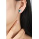 Ruif Jewelry Classic Design PT950 Platinum 2.26ct Lab Grown Emerald and 3.262ct Earrings Hand Made Gemstone Jewelry