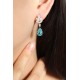 Ruif Jewelry Classic Design PT950 Platinum 11ct Lab Grown Paraiba And 1.95ct Lab Diamond Earrings Gemstone Jewelry