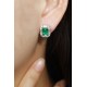 Ruif Jewelry Classic Design PT950 Platinum 2.72ct Lab Grown Emerald and 1.442ct Earrings Hand Made Gemstone Jewelry