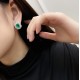 Ruif Jewelry Classic Design PT950 Platinum 4.38ct Lab Grown Emerald and 3.367ct Lab Diamond Earrings Hand Made Gemstone Jewelry