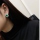 Ruif Jewelry Classic Design PT950 Platinum 4.38ct Lab Grown Emerald and 3.367ct Lab Diamond Earrings Hand Made Gemstone Jewelry