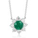 Ruif Jewelry Classic Design PT950 Platinum 1.11ct Lab Grown Emerald And 1.029ct Lab Grown Diamong Pendant Gemstone Jewelry Ruif Jewelry Classic Design PT950 Platinum 1.11ct Lab Grown Emerald And 1.029ct Lab Grown Diamong Pendant Gemstone Jewelry