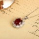 Ruif Jewelry Classic Design PT950 Platinum 5.26ct Lab Grown Ruby And 1.438ct Lab Grown Diamond Pendant Gemstone Jewelry Ruif Jewelry Classic Design PT950 Platinum 5.26ct Lab Grown Ruby And 1.438ct Lab Grown Diamond Pendant Gemstone Jewelry