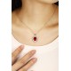 Ruif Jewelry Classic Design PT950 Platinum 5.26ct Lab Grown Ruby And 1.438ct Lab Grown Diamond Pendant Gemstone Jewelry Ruif Jewelry Classic Design PT950 Platinum 5.26ct Lab Grown Ruby And 1.438ct Lab Grown Diamond Pendant Gemstone Jewelry