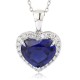 Ruif Jewelry Classic Design PT950 Platinum 5.06ct Lab Grown Sapphire And 0.277ct Lab Grown Diamond Pendant Gemstone Jewelry Ruif Jewelry Classic Design PT950 Platinum 5.06ct Lab Grown Sapphire And 0.277ct Lab Grown Diamond Pendant Gemstone Jewelry