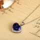 Ruif Jewelry Classic Design PT950 Platinum 5.06ct Lab Grown Sapphire And 0.277ct Lab Grown Diamond Pendant Gemstone Jewelry Ruif Jewelry Classic Design PT950 Platinum 5.06ct Lab Grown Sapphire And 0.277ct Lab Grown Diamond Pendant Gemstone Jewelry
