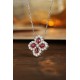 Ruif Jewelry Classic Design PT950 Platinum 0.66ct Lab Grown Ruby And 0.674ct Lab Grown Diamond Pendant Gemstone Jewelry Ruif Jewelry Classic Design PT950 Platinum 0.66ct Lab Grown Ruby And 0.674ct Lab Grown Diamond Pendant Gemstone Jewelry