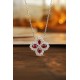 Ruif Jewelry Classic Design PT950 Platinum 0.66ct Lab Grown Ruby And 0.674ct Lab Grown Diamond Pendant Gemstone Jewelry Ruif Jewelry Classic Design PT950 Platinum 0.66ct Lab Grown Ruby And 0.674ct Lab Grown Diamond Pendant Gemstone Jewelry