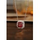 Ruif Jewelry Classic Design PT950 Platinum 3.39ct Lab Grown Ruby And 0.795ct Lab Grown Diamond Pendant Gemstone Jewelry Ruif Jewelry Classic Design PT950 Platinum 3.39ct Lab Grown Ruby And 0.795ct Lab Grown Diamond Pendant Gemstone Jewelry