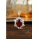 Ruif Jewelry Classic Design PT950 Platinum 6.94ct Lab Grown Ruby And 3.295ct Lab Grown Diamond Pendant Gemstone Jewelry Ruif Jewelry Classic Design PT950 Platinum 6.94ct Lab Grown Ruby And 3.295ct Lab Grown Diamond Pendant Gemstone Jewelry