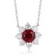 Ruif Jewelry Classic Design PT950 Platinum 1.51ct Lab Grown Ruby And 1.029ct Lab Grown Diamond Pendant Gemstone Jewelry Ruif Jewelry Classic Design PT950 Platinum 1.51ct Lab Grown Ruby And 1.029ct Lab Grown Diamond Pendant Gemstone Jewelry