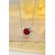 Ruif Jewelry Classic Design PT950 Platinum 1.51ct Lab Grown Ruby And 1.029ct Lab Grown Diamond Pendant Gemstone Jewelry Ruif Jewelry Classic Design PT950 Platinum 1.51ct Lab Grown Ruby And 1.029ct Lab Grown Diamond Pendant Gemstone Jewelry