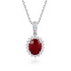 Ruif Jewelry Classic Design PT950 Platinum 2.09ct Lab Grown Ruby And 0.311ct Lab Grown Diamond Pendant Gemstone Jewelry Ruif Jewelry Classic Design PT950 Platinum 2.09ct Lab Grown Ruby And 0.311ct Lab Grown Diamond Pendant Gemstone Jewelry
