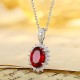Ruif Jewelry Classic Design PT950 Platinum 2.09ct Lab Grown Ruby And 0.311ct Lab Grown Diamond Pendant Gemstone Jewelry Ruif Jewelry Classic Design PT950 Platinum 2.09ct Lab Grown Ruby And 0.311ct Lab Grown Diamond Pendant Gemstone Jewelry