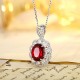 Ruif Jewelry Classic Design PT950 Platinum 2.51ct Lab Grown Ruby And 0.6925ct Lab Grown Diamond Pendant Gemstone Jewelry Ruif Jewelry Classic Design PT950 Platinum 2.51ct Lab Grown Ruby And 0.6925ct Lab Grown Diamond Pendant Gemstone Jewelry