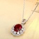 Ruif Jewelry Classic Design PT950 Platinum 2.51ct Lab Grown Ruby And 0.6925ct Lab Grown Diamond Pendant Gemstone Jewelry Ruif Jewelry Classic Design PT950 Platinum 2.51ct Lab Grown Ruby And 0.6925ct Lab Grown Diamond Pendant Gemstone Jewelry