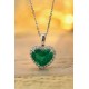 Ruif Jewelry Classic Design PT950 Platinum 3.50ct Lab Grown Emerald And 0.3325ct Lab Grown Diamong Pendant Gemstone Jewelry Ruif Jewelry Classic Design PT950 Platinum 3.50ct Lab Grown Emerald And 0.3325ct Lab Grown Diamong Pendant Gemstone Jewelry