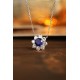 Ruif Jewelry Classic Design PT950 Platinum 1.59ct Lab Grown Sapphire And 1.075ct Lab Grown Diamond Pendant Gemstone Jewelry Ruif Jewelry Classic Design PT950 Platinum 1.59ct Lab Grown Sapphire And 1.075ct Lab Grown Diamond Pendant Gemstone Jewelry