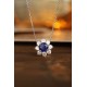 Ruif Jewelry Classic Design PT950 Platinum 1.59ct Lab Grown Sapphire And 1.075ct Lab Grown Diamond Pendant Gemstone Jewelry Ruif Jewelry Classic Design PT950 Platinum 1.59ct Lab Grown Sapphire And 1.075ct Lab Grown Diamond Pendant Gemstone Jewelry
