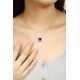 Ruif Jewelry Classic Design PT950 Platinum 3.18ct Lab Grown Sapphire And 0.716ct Lab Grown Diamond Pendant Gemstone Jewelry Ruif Jewelry Classic Design PT950 Platinum 3.18ct Lab Grown Sapphire And 0.716ct Lab Grown Diamond Pendant Gemstone Jewelry