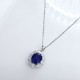 Ruif Jewelry Classic Design PT950 Platinum 5.11ct Lab Grown Sapphire And 1.469ct Lab Grown Diamond Pendant Gemstone Jewelry Ruif Jewelry Classic Design PT950 Platinum 5.11ct Lab Grown Sapphire And 1.469ct Lab Grown Diamond Pendant Gemstone Jewelry
