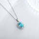 Ruif Jewelry Classic Design PT950 Platinum 7.44ct Lab Grown Paraiba Pendant And 1.469ct Lab Diamond Pendant Gemstone Jewelry Ruif Jewelry Classic Design PT950 Platinum 7.44ct Lab Grown Paraiba Pendant And 1.469ct Lab Diamond Pendant Gemstone Jewelry