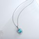 Ruif Jewelry Classic Design PT950 Platinum 7.44ct Lab Grown Paraiba Pendant And 1.469ct Lab Diamond Pendant Gemstone Jewelry Ruif Jewelry Classic Design PT950 Platinum 7.44ct Lab Grown Paraiba Pendant And 1.469ct Lab Diamond Pendant Gemstone Jewelry