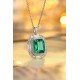 Ruif Jewelry Classic Design PT950 Platinum 3.1ct Lab Grown Emerald And 1.287ct Lab Grown Diamong Pendant Gemstone Jewelry