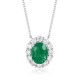 Ruif Jewelry Classic Design PT950 Platinum 1.86ct Lab Grown Emerald And 0.8775ct Lab Grown Diamong Pendant Gemstone Jewelry Ruif Jewelry Classic Design PT950 Platinum 1.86ct Lab Grown Emerald And 0.8775ct Lab Grown Diamong Pendant Gemstone Jewelry