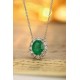 Ruif Jewelry Classic Design PT950 Platinum 1.86ct Lab Grown Emerald And 0.8775ct Lab Grown Diamong Pendant Gemstone Jewelry Ruif Jewelry Classic Design PT950 Platinum 1.86ct Lab Grown Emerald And 0.8775ct Lab Grown Diamong Pendant Gemstone Jewelry