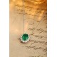 Ruif Jewelry Classic Design PT950 Platinum 1.86ct Lab Grown Emerald And 0.8775ct Lab Grown Diamong Pendant Gemstone Jewelry Ruif Jewelry Classic Design PT950 Platinum 1.86ct Lab Grown Emerald And 0.8775ct Lab Grown Diamong Pendant Gemstone Jewelry