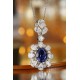 Ruif Jewelry Classic Design PT950 Platinum 3.8ct Lab Grown Sapphire And 3.78ct Lab Grown Diamond Pendant Gemstone Jewelry