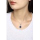 Ruif Jewelry Classic Design PT950 Platinum 3.8ct Lab Grown Sapphire And 3.78ct Lab Grown Diamond Pendant Gemstone Jewelry
