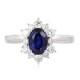 Ruif Jewelry Classic Design PT950 Platinum 1.11ct Lab Grown Sapphire And 0.435ct Lab Grown Diamond Ring Wedding Bands Ruif Jewelry Classic Design PT950 Platinum 1.11ct Lab Grown Sapphire And 0.435ct Lab Grown Diamond Ring Wedding Bands