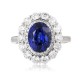 Ruif Jewelry Classic Design PT950 Platinum 2.67ct Lab Grown Sapphire And 1.12ct Lab Grown Diamond Ring Wedding Bands Ruif Jewelry Classic Design PT950 Platinum 2.67ct Lab Grown Sapphire And 1.12ct Lab Grown Diamond Ring Wedding Bands