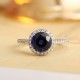 Ruif Jewelry Classic Design PT950 Platinum 3.02ct Lab Grown Sapphire And 0.42ct Lab Grown Diamond Ring Wedding Bands Ruif Jewelry Classic Design PT950 Platinum 3.02ct Lab Grown Sapphire And 0.42ct Lab Grown Diamond Ring Wedding Bands