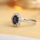 Ruif Jewelry Classic Design PT950 Platinum 1.05ct Lab Grown Sapphire And 0.54ct Lab Grown Diamond Ring Wedding Bands Ruif Jewelry Classic Design PT950 Platinum 1.05ct Lab Grown Sapphire And 0.54ct Lab Grown Diamond Ring Wedding Bands