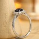 Ruif Jewelry Classic Design PT950 Platinum 1.05ct Lab Grown Sapphire And 0.54ct Lab Grown Diamond Ring Wedding Bands Ruif Jewelry Classic Design PT950 Platinum 1.05ct Lab Grown Sapphire And 0.54ct Lab Grown Diamond Ring Wedding Bands
