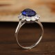 Ruif Jewelry Classic Design PT950 Platinum 3.69ct Lab Grown Sapphire And 1.097ct Lab Grown Diamond Ring Wedding Bands Ruif Jewelry Classic Design PT950 Platinum 3.69ct Lab Grown Sapphire And 1.097ct Lab Grown Diamond Ring Wedding Bands