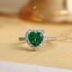 Ruif Jewelry Classic Design PT950 Platinum Ring 1.26ct Lab Grown Emerald and 0.40ct Lab Grown Diamond Ring Gemstone Jewelry Ruif Jewelry Classic Design PT950 Platinum Ring 1.26ct Lab Grown Emerald and 0.40ct Lab Grown Diamond Ring Gemstone Jewelry