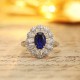Ruif Jewelry Classic Design PT950 Platinum 1.53ct Lab Grown Sapphire And 0.843ct Lab Grown Diamond Ring Wedding Bands Ruif Jewelry Classic Design PT950 Platinum 1.53ct Lab Grown Sapphire And 0.843ct Lab Grown Diamond Ring Wedding Bands