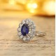 Ruif Jewelry Classic Design PT950 Platinum 1.53ct Lab Grown Sapphire And 0.843ct Lab Grown Diamond Ring Wedding Bands Ruif Jewelry Classic Design PT950 Platinum 1.53ct Lab Grown Sapphire And 0.843ct Lab Grown Diamond Ring Wedding Bands