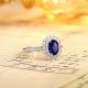 Ruif Jewelry Classic Design PT950 Platinum 1.08ct Lab Grown Sapphire And 0.304ct Lab Grown Diamond Ring Wedding Bands Ruif Jewelry Classic Design PT950 Platinum 1.08ct Lab Grown Sapphire And 0.304ct Lab Grown Diamond Ring Wedding Bands