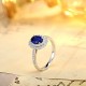 Ruif Jewelry Classic Design PT950 Platinum 1.08ct Lab Grown Sapphire And 0.304ct Lab Grown Diamond Ring Wedding Bands Ruif Jewelry Classic Design PT950 Platinum 1.08ct Lab Grown Sapphire And 0.304ct Lab Grown Diamond Ring Wedding Bands