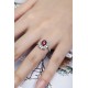 Ruif Jewelry Classic Design PT950 Platinum 1.76ct Lab Grown Ruby And 0.915ct Lab Grown Diamond Ring Wedding Bands Ruif Jewelry Classic Design PT950 Platinum 1.76ct Lab Grown Ruby And 0.915ct Lab Grown Diamond Ring Wedding Bands