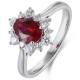 Ruif Jewelry Classic Design PT950 Platinum 1.07ct Lab Grown Ruby And 0.43ct Lab Grown Diamond Ring Wedding Bands Ruif Jewelry Classic Design PT950 Platinum 1.07ct Lab Grown Ruby And 0.43ct Lab Grown Diamond Ring Wedding Bands