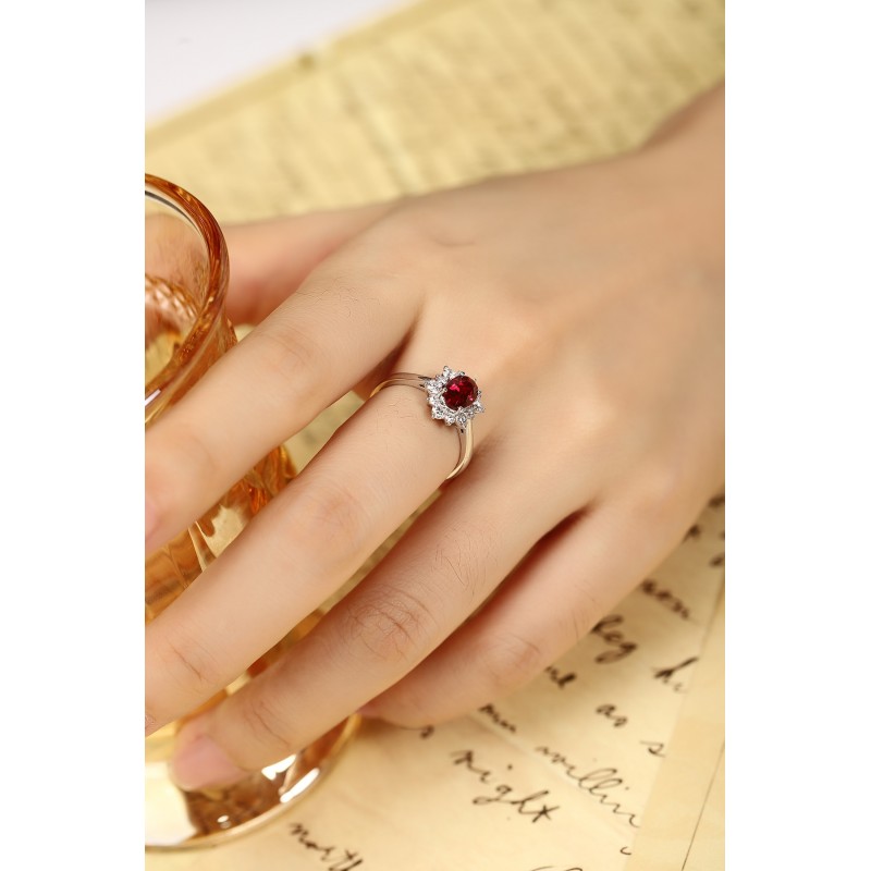 Ruif Jewelry Classic Design PT950 Platinum 1.07ct Lab Grown Ruby And 0.43ct Lab Grown Diamond Ring Wedding Bands Ruif Jewelry Classic Design PT950 Platinum 1.07ct Lab Grown Ruby And 0.43ct Lab Grown Diamond Ring Wedding Bands
